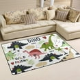 thumbnail image 2 of SKYSONIC Lightweight Soft Area Rugs Wild Dinosaurs Floor Mat for Kids Playing Room Hardwood Floor Living Room Nursery Rugs, 60x39 in, 2 of 6