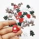 thumbnail image 5 of 50 piezas de virutas de madera navideñas, decoración navideña de madera, virutas de copos de nieve de madera, adornos para árbol de Navidad, suministros para manualidades navideñas, 5 of 5