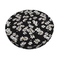 thumbnail image 1 of Balery Daisies Flowers Fundas de asiento para taburete de bar redondo de tela de terciopelo ajustables que protegen de arañazos y manchas para sillas de 14 a 17 pulgadas.-14 inch, 1 of 7