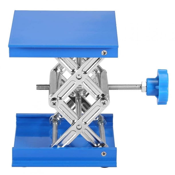 Plataforma Elevadora Lab-Lift Plataformas De óxido De Aluminio De 100 X 100 Mm Soporte Estante De Laboratorio Altura De Elevación De 45 Mm A 158 Mm Con Kit De Varilla De Soporte