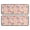 Cow and Flower Pink Pattern, variant on Cow and Flower Beige Pattern Anti Fatigue Kitchen Rugs Set Of 2, Non Slip Washable Decorative Floor Mats for Sink Laundry and Home Use, 17"x47"