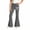 Z263 Grey, variant on Landzoo Girls Flared Pants Bowknot Graphic Slim Fit High Waisted Fall Casual Kid Girls Trousers