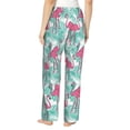 thumbnail image 3 of Goofa Flamingo Printed Soft Pajama Pants for Women, Wide Leg Comfy Casual Lounge Yoga Pants-Large, 3 of 9