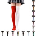 thumbnail image 5 of Womens Knee High Socks for Adult Woman Girls Knee Long Sock Woman Striped High Sock Athletic Halloween Accessories, 5 of 8