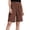 Brown, variant on Hurxie Long Sweat Shorts for Women Casual Summer Bermuda Loose Lounge Workout Athletic Shorts with Pockets Black,S