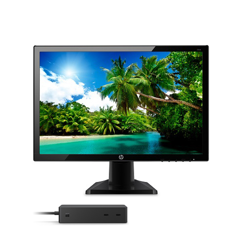 HP 20KD 19.5" LED Backlit Monitor Black + Microsoft Surface Dock 2