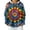 Blue, variant on Womens Tie Dye Print Drawstring Hoodie Jackets Long Sleeve Casual Hooded Coat with Pockets for Winter Daily Wear