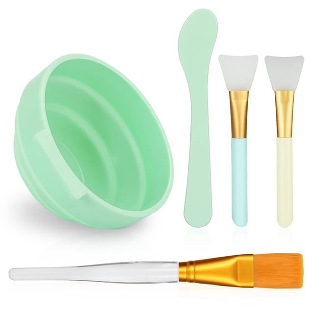 Juego de cuencos para mezclar mascarillas Plazuria 5 en 1, kit de mascarillas faciales DIY