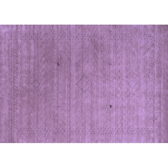 Ahgly Company Machine Washable Indoor Rectangle Abstract Blue Contemporary Area Rugs, 8' x 10'