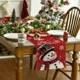 thumbnail image 7 of Smile Snowman Let It Snow Christmas Winter Red Table Runner 13 x 72 Inch, 7 of 7