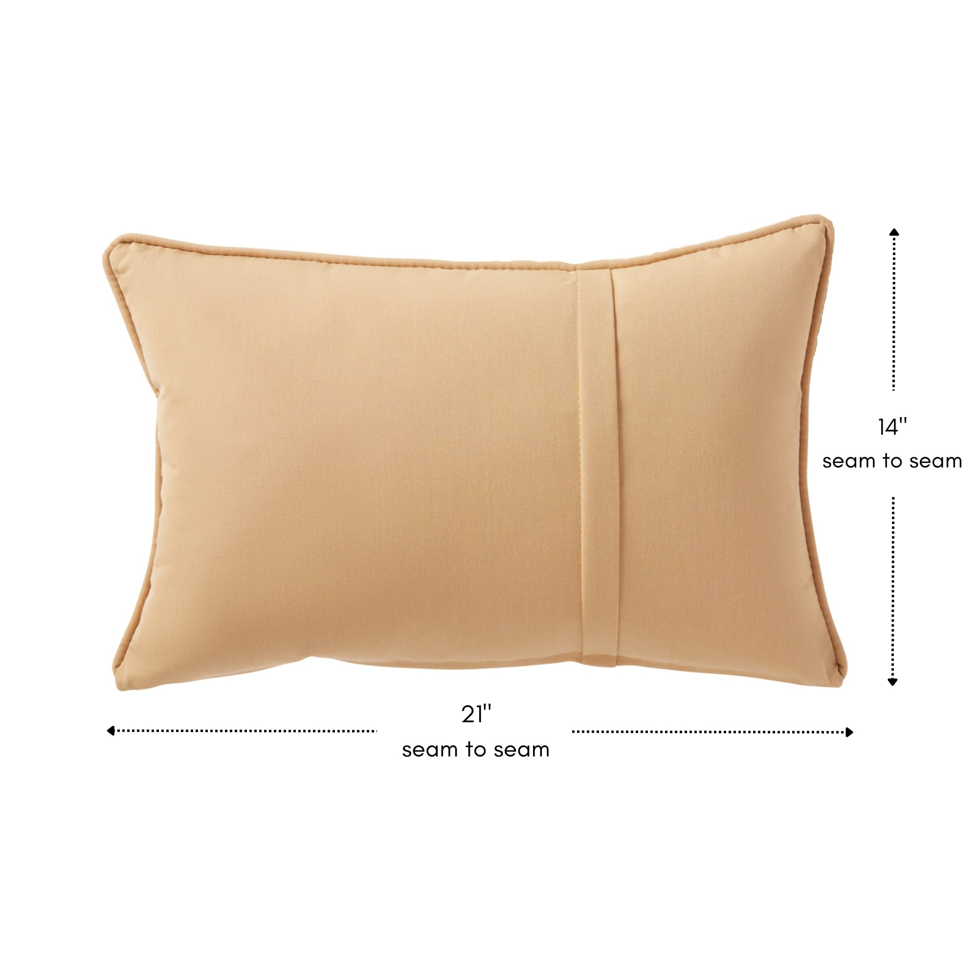 Sunbrella 21 x 14 in. Rectangle Outdoor Throw Pillow (2-Pack) - Canvas Wheat