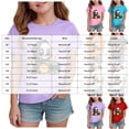 thumbnail image 5 of Pandaie Teen Girls Short Sleeve Tee Halloween Kids T-shirt Casual Daily Print Top Clothes Toddler Girl Summer Shirts Black,7-8 Years, 5 of 5