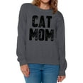 thumbnail image 1 of Awkward Styles Cat Mom Crewneck Sweater Pet Mother Sweatshirts, 1 of 4