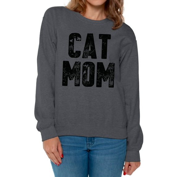Awkward Styles Cat Mom Crewneck Sweater Pet Mother Sweatshirts
