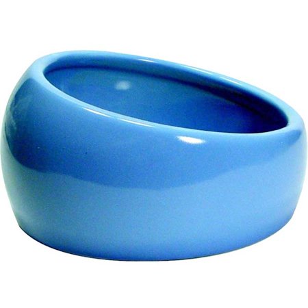 - Living World Ergonomic Dish - Small - 120 mL (4.22 oz) - Blue/Ceramic