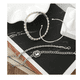 thumbnail image 2 of 4 pzs Pulseras plata para mujer,joyeria belug plateadas, 2 of 5