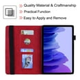 thumbnail image 6 of Galaxy Tab A7 10.4" Case SM-T500 T505, Allytech Premium PU Leather Folio Flip Folding Stand Shockproof Mandala Embossed Series TPU Back Cover for Sasmung Galaxy Tab A7 10.4-Inch, Red, 6 of 6