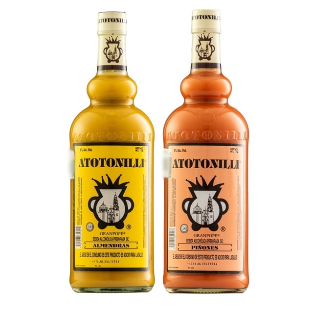 Duo Pack Rompope Atotonilli Almendras y Piñones 1000 ml Rompope