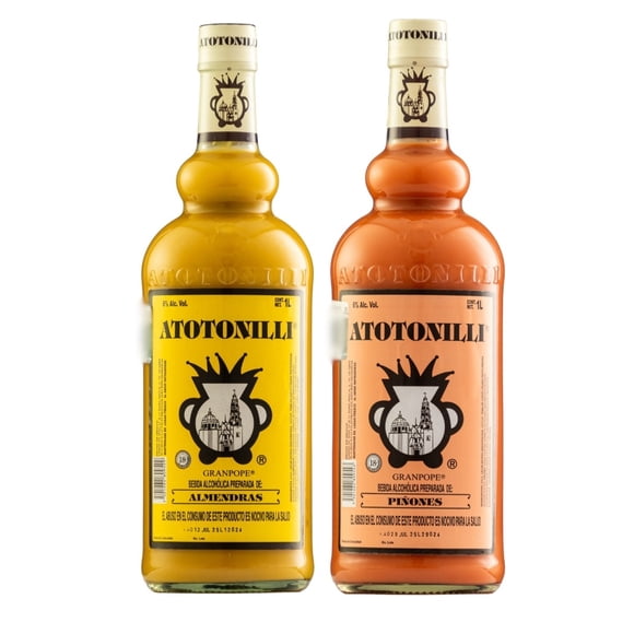 Duo Pack Rompope Atotonilli Almendras y Piñones 1000 ml Rompope