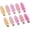 Jelly Orange Pink Rose Red, variant on 10 Pcs Creaseless No Crease No Bend Flat Hair Clips For Styling Non Slip Makeup Clips For Women Salon Hairstyle,Tortoiseshell