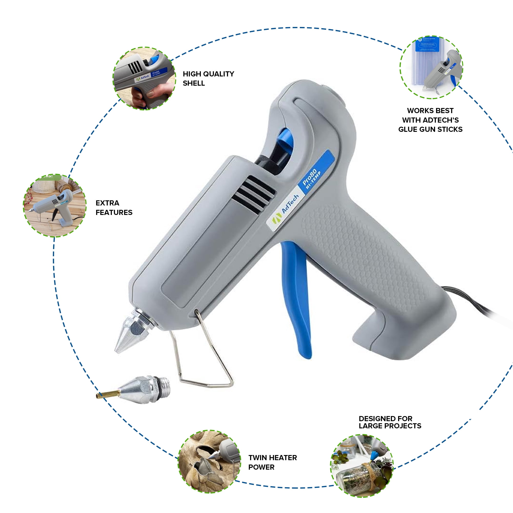 AdTech Pro80 High-Output Full Size High Temperature Glue Gun
