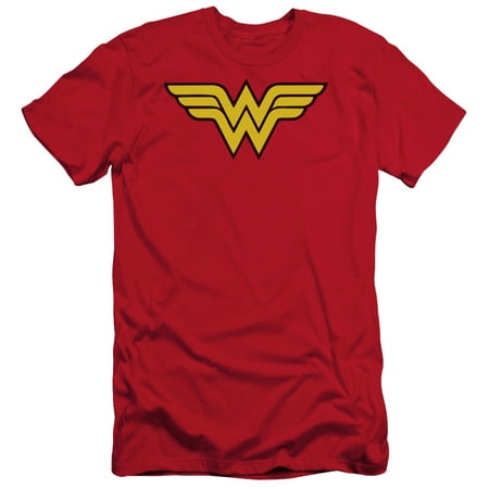 DC Comics Wonder Woman Logo Adult Slim T-Shirt
