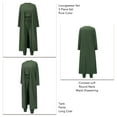 thumbnail image 4 of Ensemble Pyjama Ensemble Lounge Set Long Cardigan Ensemble Cardigan Pantalon Ensemble Pyjama Femmes Ensemble Automne Hiver Tenue de Maison Ensemble 3 Pièces Loungewear Ensemble Pantalon Cardigan Ensemble OD Vert, 4 of 6