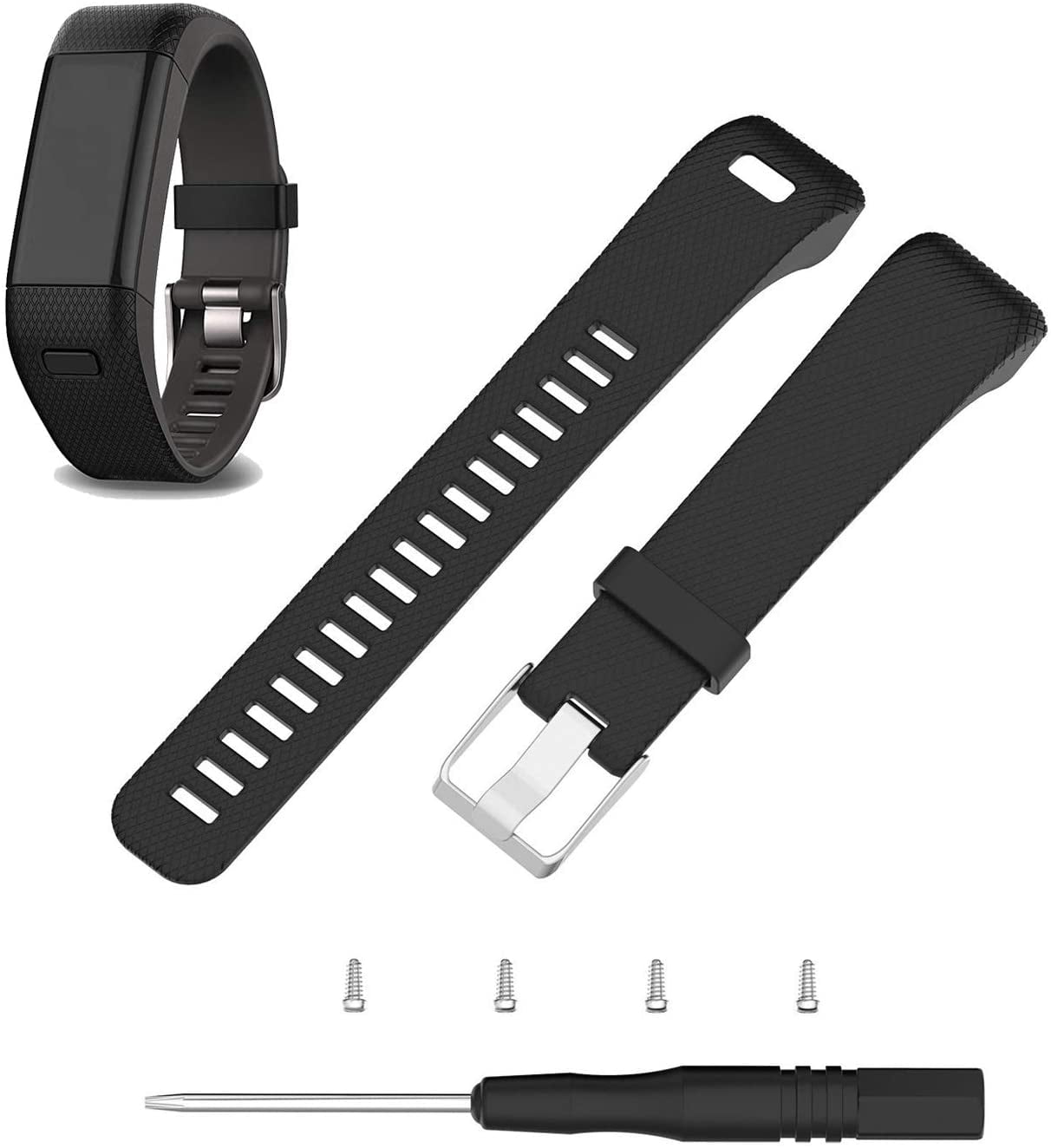 Tool Silicone Replacement Band Bracelet Wristband Strap For Garmin Vivosmart HR