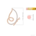 thumbnail image 3 of ANGARA Natural Diamond Butterfly Pendant in 14K Rose Gold for Women (Size-1.3mm| Color-G| Clarity-VS2) | April Birthstone, Anniversary, Jewelry Gift for Women | Natural Diamond Necklace, 3 of 7