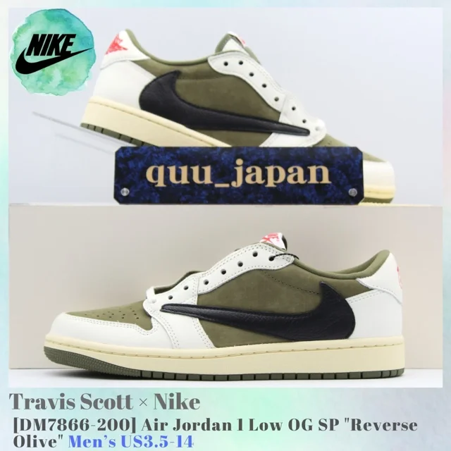Travis Scott × N I-K-E A i r-Jor-dan 1 Low OG SP DM7866-200 Men's US3.5-14 NEW