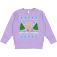 thumbnail image 2 of Inktastic Happy Chrismukkah Sweater Style with Menorah and Trees Toddler Sweatshirt, 2 of 4