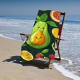 thumbnail image 4 of Green Avocado Beach Towel  Bath Towels  Beach Blanket for Swim Pool, 4 of 8