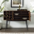 thumbnail image 5 of Armoire de Bar Archer 42" 2 Portes avec Rangement de Bouteilles en Noyer Foncé, 5 of 5
