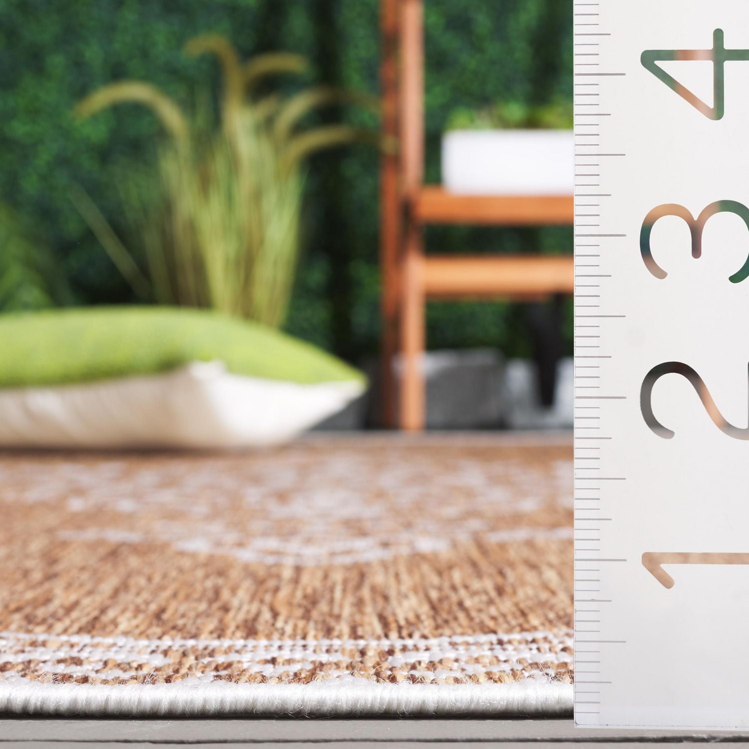 SAFAVIEH Beach House Hubert Medallion Indoor/Outdoor Area Rug