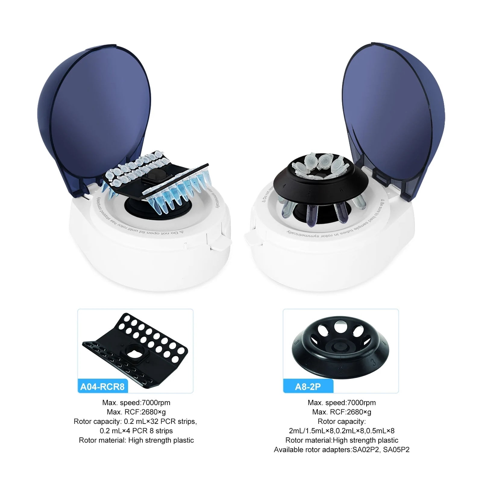 Laboratory Mini Pcr Centrifuge 7000rpm Fixed Speed Medical Blood Plasma Centrifuge Mini-4K Compatible With 2mL Tube ,Widely Applications