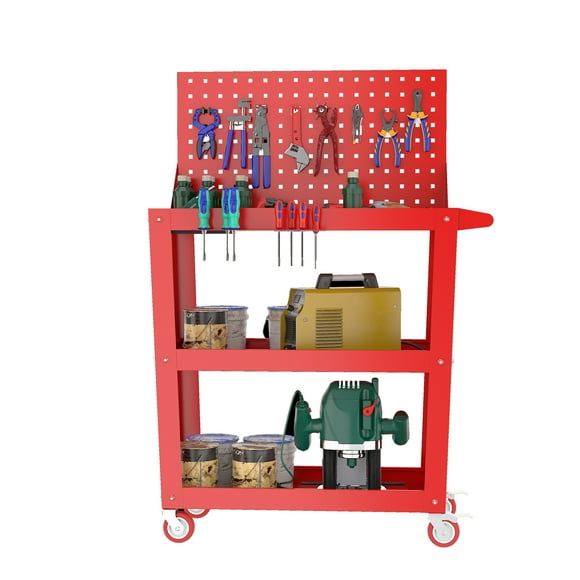 Rolling Pegboard Cart