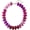 Dusty Magenta Mix, variant on BOOTOOL Chunky Beaded Statement Necklace for Women, Vivid Red Rondelle Bead, Bohemian Style, Adjustable Length, Summer Beach Accessory