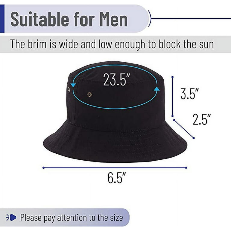 Mr. Pen- Bucket Hat, Black, Men Bucket Hats, Black Bucket Hats for Men,  Bucket Hat Men, Fishing Hats for Men, Men's Bucket Hat, Beach Bucket Hat