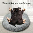 thumbnail image 2 of DOPI Pet Nest Cushion Solid Color Keep Warmth Skin Friendly Thickened Dogs Cats Round Nest Bed for Winter, 2 of 8