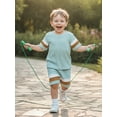 thumbnail image 4 of Loicainy Baby Toddler Boy Summer Outfits 6 12 18 24 Months 2T 3T 4T Short Sleeve Contrast Color T-Shirt + Shorts Set Clothes, 4 of 9