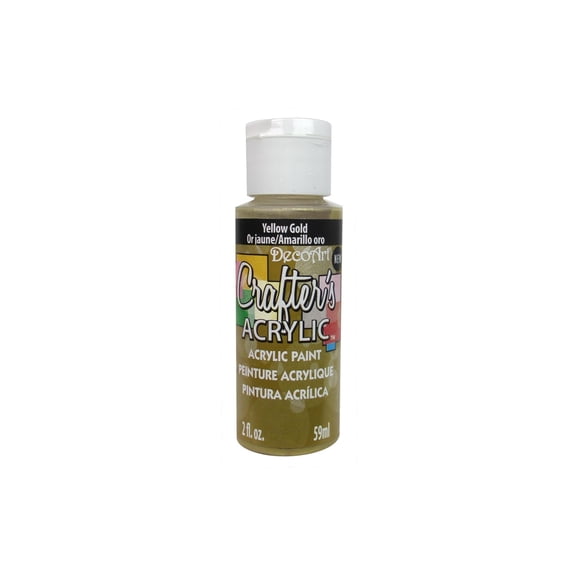 Decoart Crafter's Acrylic Paint 2oz Yellow Gold