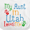thumbnail image 4 of Inktastic My Aunt in Utah Loves Me Boys or Girls Baby Bib, 4 of 4