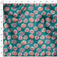 thumbnail image 4 of Soimoi Tissu en Velours Vert Tissu à Imprimé Floral de Roses au Mètre 58 Pouces de Large, 4 of 6