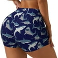 thumbnail image 2 of Shark Workout Shorts For Women Scrunch Butt Lifting Yoga Gym Seamless Booty Biker Shorts X-Large, 2 of 9