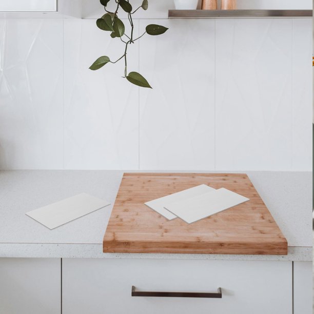 IDEANATEGRATE 10Ud Azulejos Adhesivos Peel and Stick Plata Para Backsplash Cocina Y Fácil Instalación