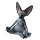 thumbnail image 1 of Wosthever Estatuilla caprichosa de gato de Buda, meditación, Yoga, decoración de gato feliz, esculturas artísticas, estatuas de jardín al aire Jardín y Patio gato sin pelo 5, 1 of 6
