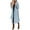 Light Blue, variant on Women's Winter Woolen Coat Elegant Lapel Trench Coat Solid Color Long Jacket with Work Tie, in Blue, Size L