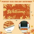 thumbnail image 2 of HEBE Fall Door Mat 20"x32" Non Slip Pumpkin Welcome Doormat Buffalo Plaid Doormats for Autumn Harvest Thanksgiving Farmhouse Large Entrance Doormat Low Profile Floor Carpet Mat Washable, 2 of 6