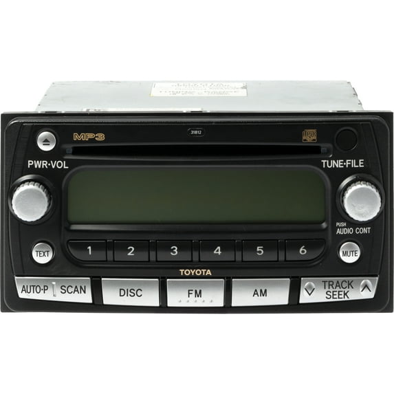 Restored 2007 Toyota Yaris AM FM Radio Single Disc CD MP3 Player 08600-01000 Option 31812 (Refurbished)