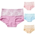 thumbnail image 3 of Up to 65% Off High Waisted Women's Physiological Underwear Women's Cotton Plus Size Compression And Hip Lifting Breathable Shorts Beige M, 3 of 3